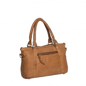 Justified Bags Saira Front Zip Bag Cognac IX