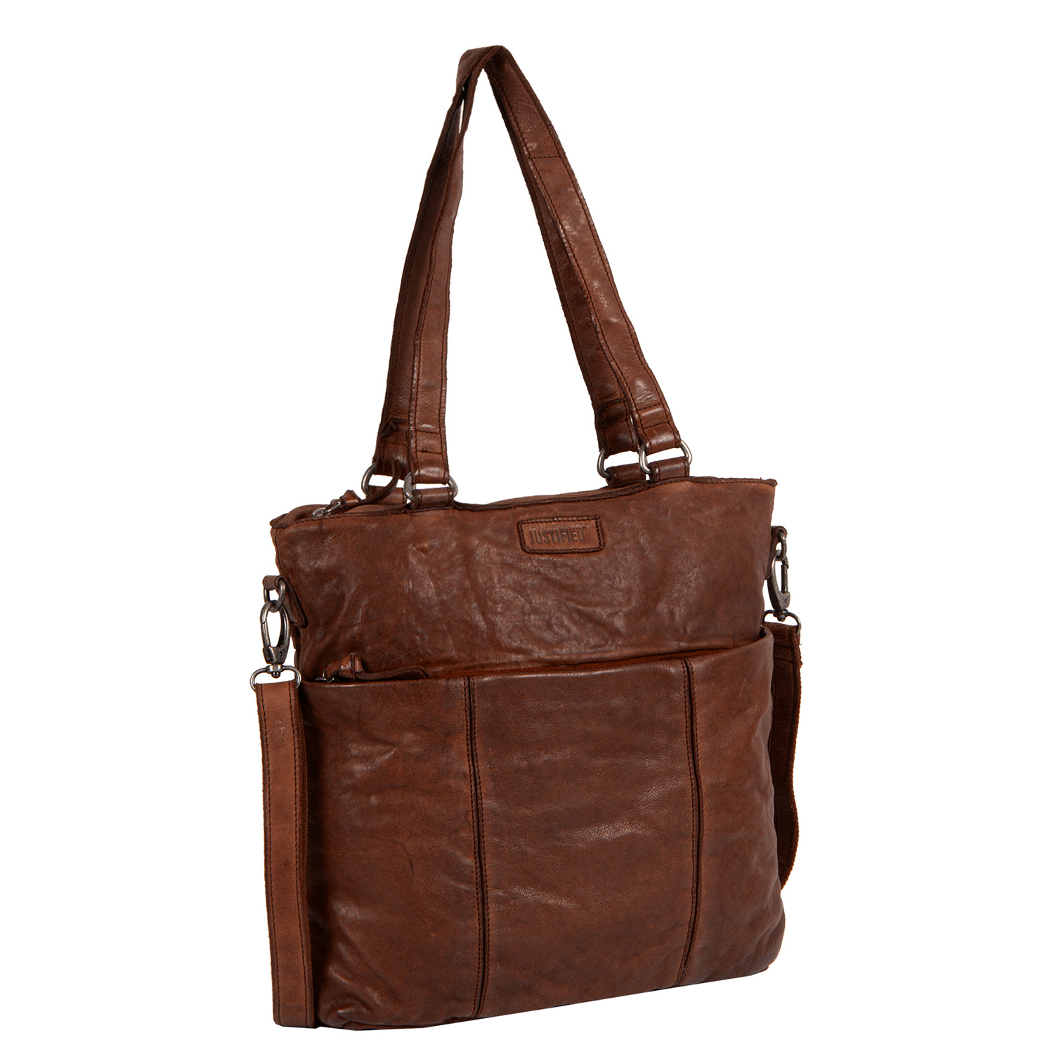 Justified Bags Saira Shopper Length Brown X Justified Bags Saira Shopper Length Brown X