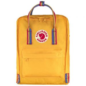 Fjällräven Kanken Rainbow Rugzak Warm Yellow - Rainbow Pattern