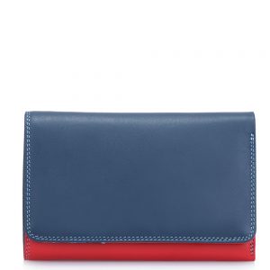 Mywalit Medium Tri-Fold Wallet Outer Zip Portemonnee Royal