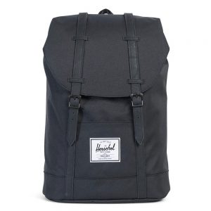 Herschel Retreat Rugzak Black/Black Synthetic Leather