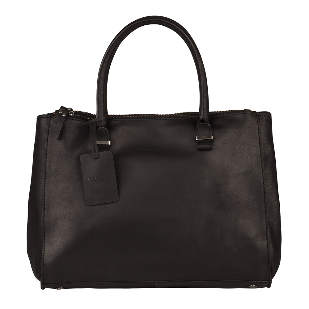 Burkely Vintage Wieske 2-Zipper Shoulder Bag Black Burkely Vintage Wieske 2-Zipper Shoulder Bag Black