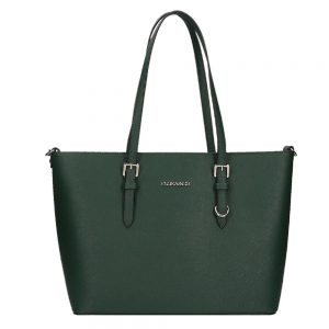Flora & Co Shoulder Bag Saffiano Forest Green