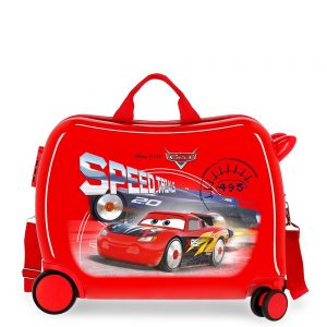 Disney Rolling Suitcase 4 Wheels Cars Speed Trails