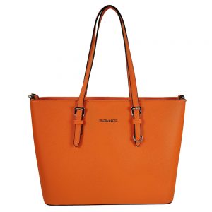 Flora & Co Shoulder Bag Saffiano Orange