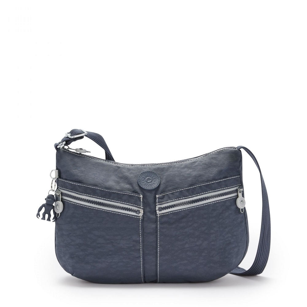 Kipling Izellah Schoudertas Grey Slate Kipling Izellah Schoudertas Grey Slate