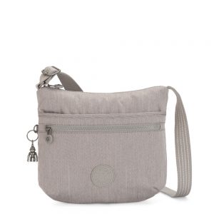 Kipling Arto Schoudertas Grey Beige Peppery