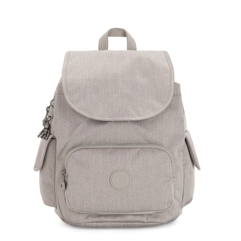 Kipling City Pack S Backpack Grey Beige Peppery Kipling City Pack S Backpack Grey Beige Peppery