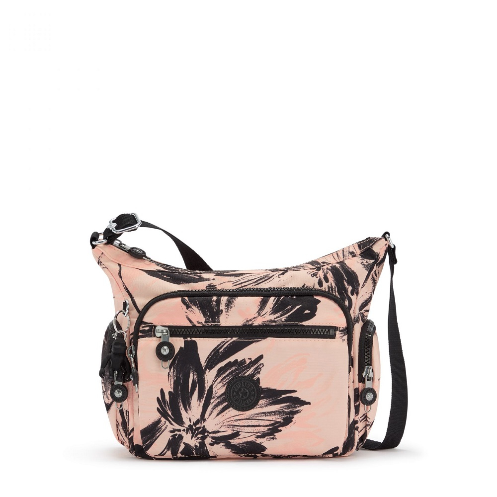 Kipling Gabbie S Schoudertas Coral Flower Kipling Gabbie S Schoudertas Coral Flower