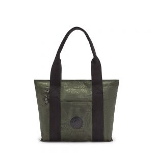 Kipling Era S Shopper Urban Green Jaquard