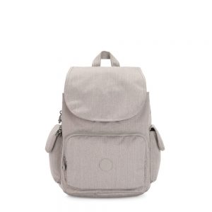 Kipling City Pack Backpack Grey Beige Peppery
