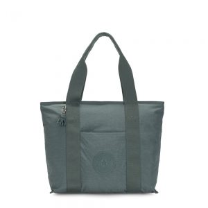 Kipling Era Medium Shopper Tote Light Aloe