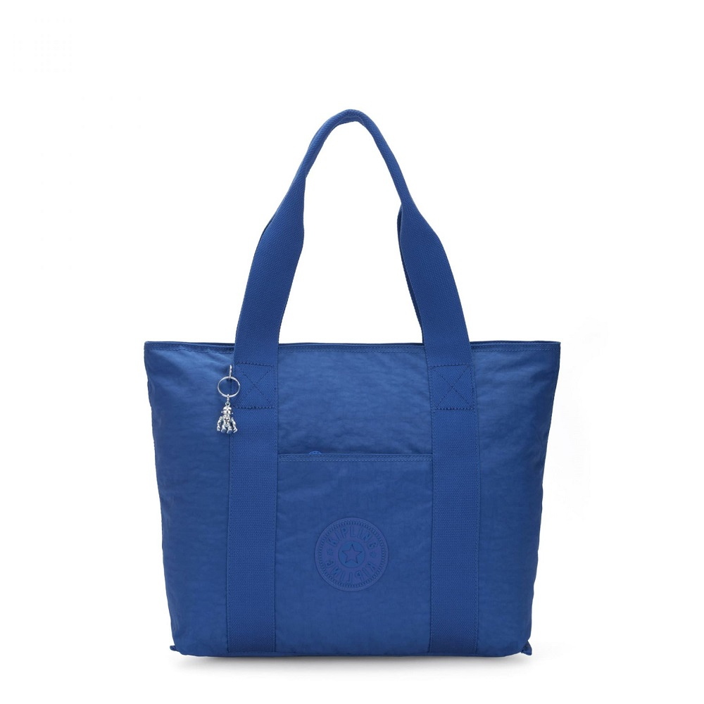 Kipling Era Medium Shopper Tote Wave Blue Kipling Era Medium Shopper Tote Wave Blue