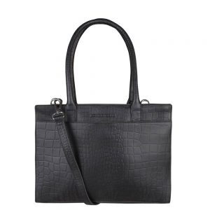 Cowboysbag X Bobbie Bodt Bag Jade 13" Schoudertas Croco Black