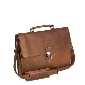 Chesterfield Bren Business Schoudertas Cognac
