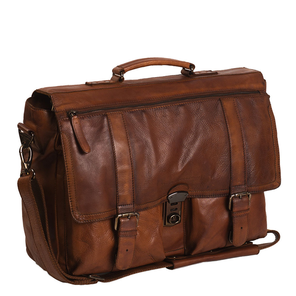 Chesterfield Black Label Aktentas Quinten Cognac Chesterfield Black Label Aktentas Quinten Cognac