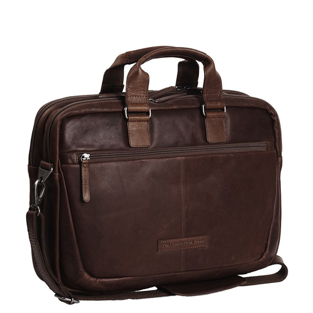 Chesterfield Seth Business Schoudertas 15" Brown Chesterfield Seth Business Schoudertas 15" Brown