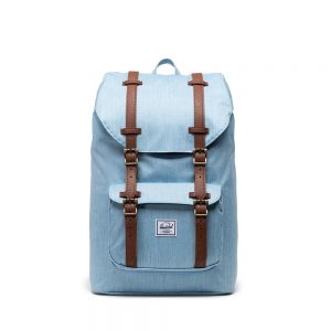 Herschel Little America Mid Volume Light Denim Crosshatch