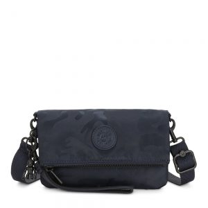 Kipling Lynne Crossbody Satin Camo Blue