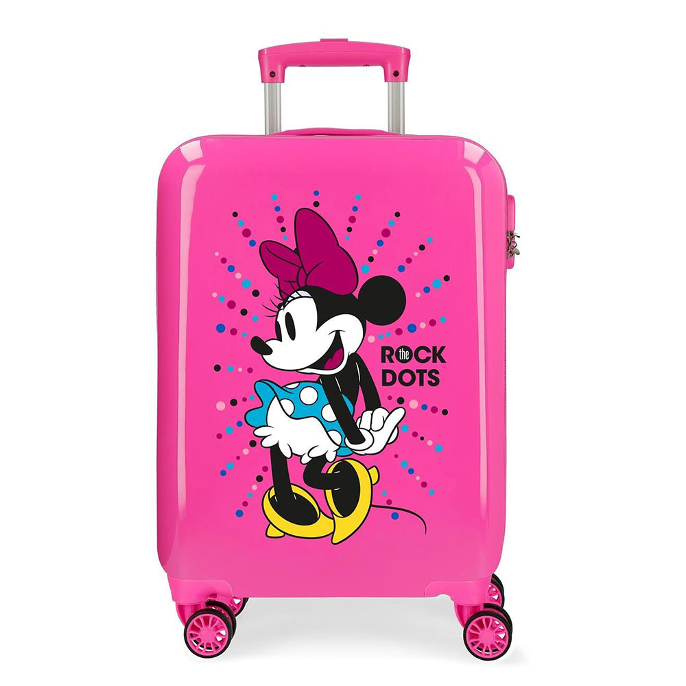 Disney Trolley 55 Cm 4 Wheels Minnie Mouse Rock Dots Fuchsia Disney Trolley 55 Cm 4 Wheels Minnie Mouse Rock Dots Fuchsia