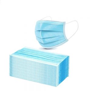 Mondmasker 3 Laags - Doos 50 stuks - Blauw / Wit