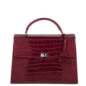 Socha Audrey Businessbag 13.3" Croco Burgundy