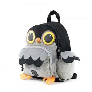 Pick & Pack Fun Rugzak S Owl Shape Grey Melange