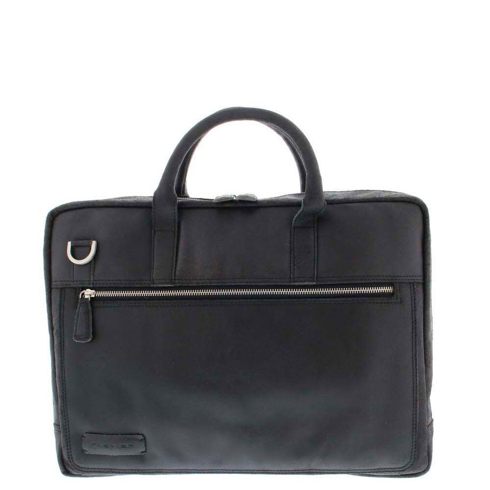 Plevier Vintage London Laptoptas 2-Vaks 15.6" Black Plevier Vintage London Laptoptas 2-Vaks 15.6" Black
