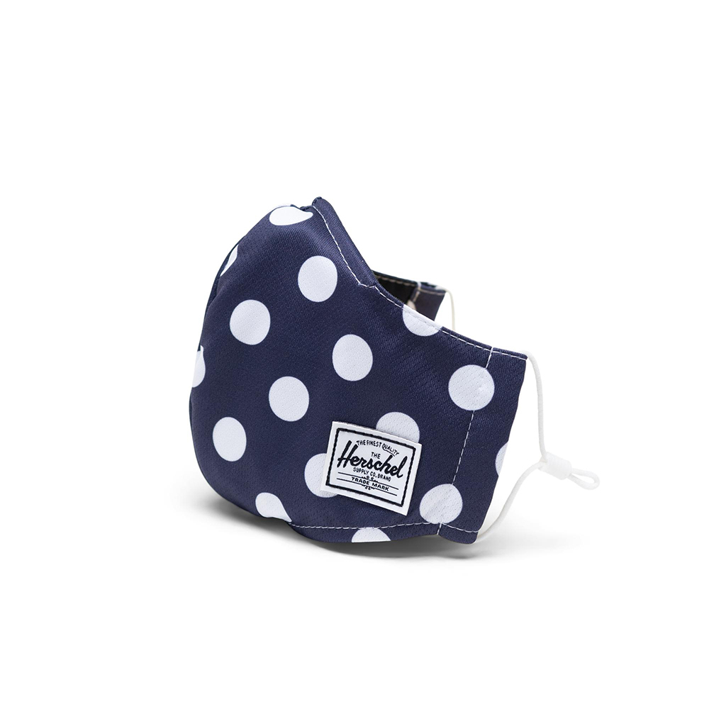 Herschel Classic Fitted Facemask Mondkapje Peacoat Polka Dot Herschel Classic Fitted Facemask Mondkapje Peacoat Polka Dot
