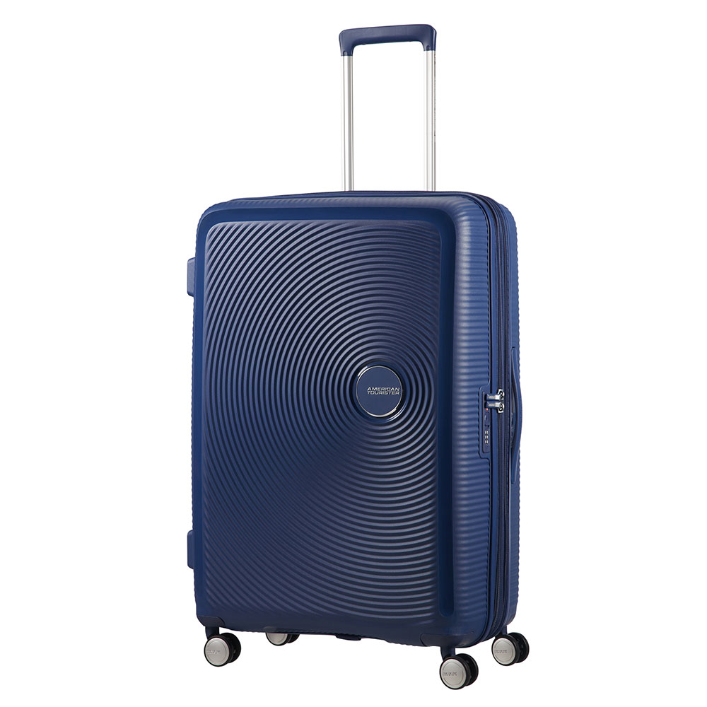 American Tourister Soundbox Spinner 77 Expandable Midnight Navy American Tourister Soundbox Spinner 77 Expandable Midnight Navy