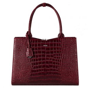 Socha Businessbag Croco 14-15.6" Crocodile Burgundy
