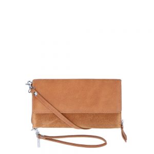 LouLou Essentiels Robuste Mobile Bag Portemonnee Cognac