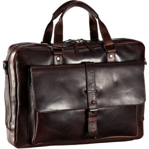 Leonhard Heyden Roma 2-Vaks Laptop Tote Bag Brown