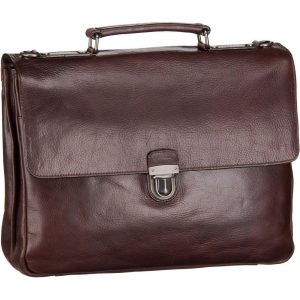 Leonhard Heyden Roma 2-Vaks Aktentas Brown