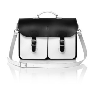 OldSchool Bags Schooltas Extra Large Zwart-Wit