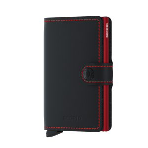 Secrid Mini Wallet Portemonnee Matte Black / Red