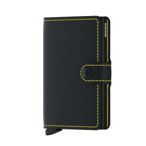 Secrid Mini Wallet Portemonnee Matte Black / Yellow