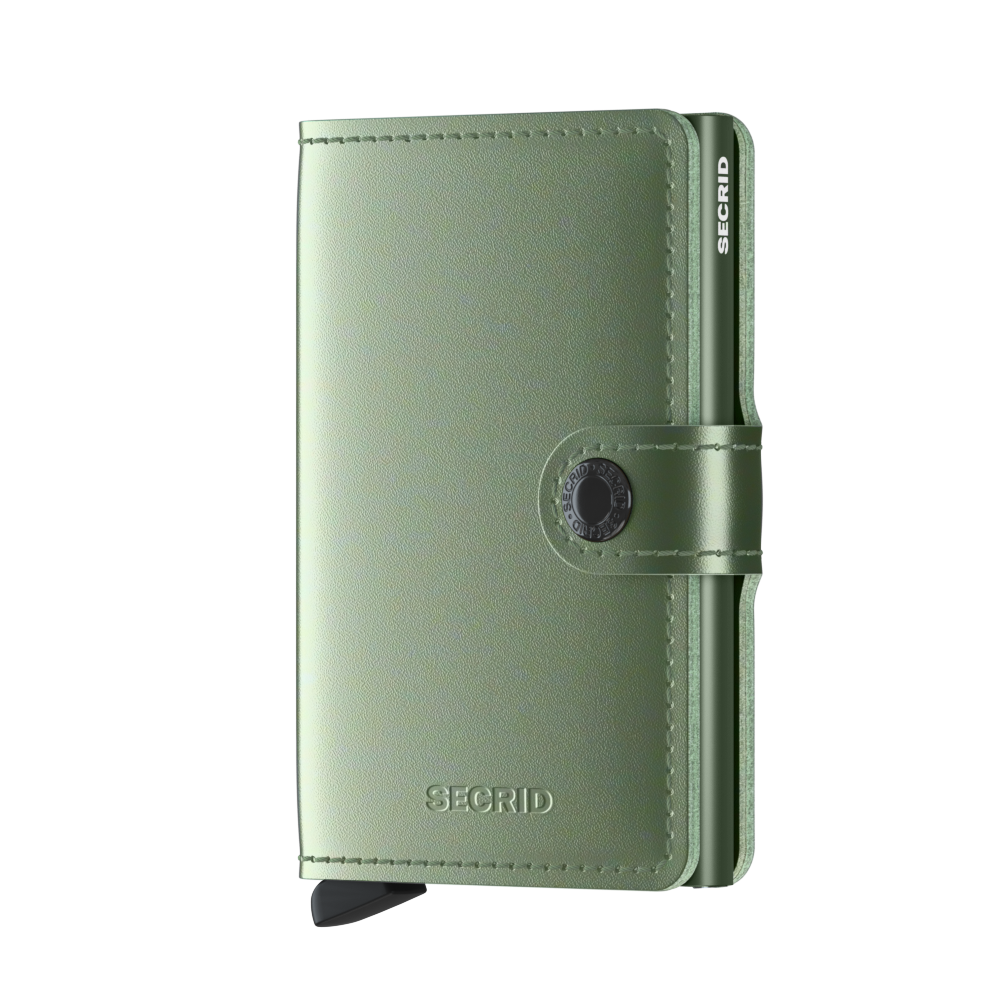 Secrid Mini Wallet Portemonnee Metallic Green Secrid Mini Wallet Portemonnee Metallic Green