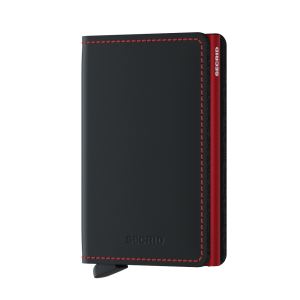 Secrid Slim Wallet Portemonnee Matte Black/ Red