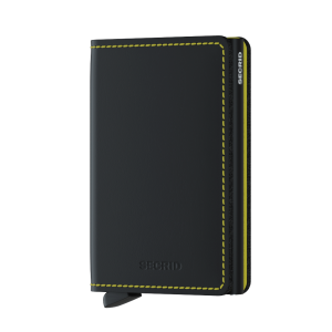 Secrid Slim Wallet Portemonnee Matte Black/ Yellow