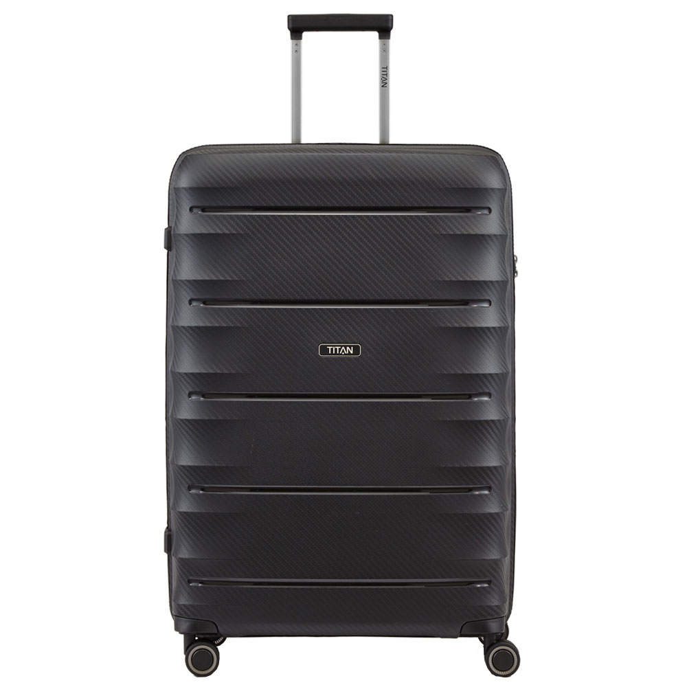 Titan Highlight 4 Wheel Trolley L Black Titan Highlight 4 Wheel Trolley L Black