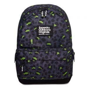 Superdry Montana Print Edition Backpack Animal Dark Marl Lime
