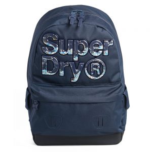 Superdry Montana Stripe Aqua Star Backpack Dark Navy