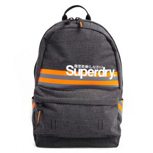 Superdry Montana Montauk Stripe Backpack Grey Black