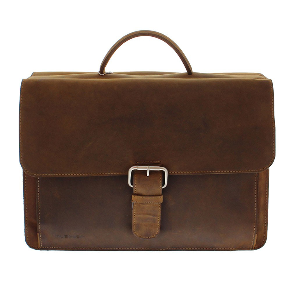 Plevier Retro Newton Laptoptas Vintage 3-Vaks 15.6" Brown Plevier Retro Newton Laptoptas Vintage 3-Vaks 15.6" Brown