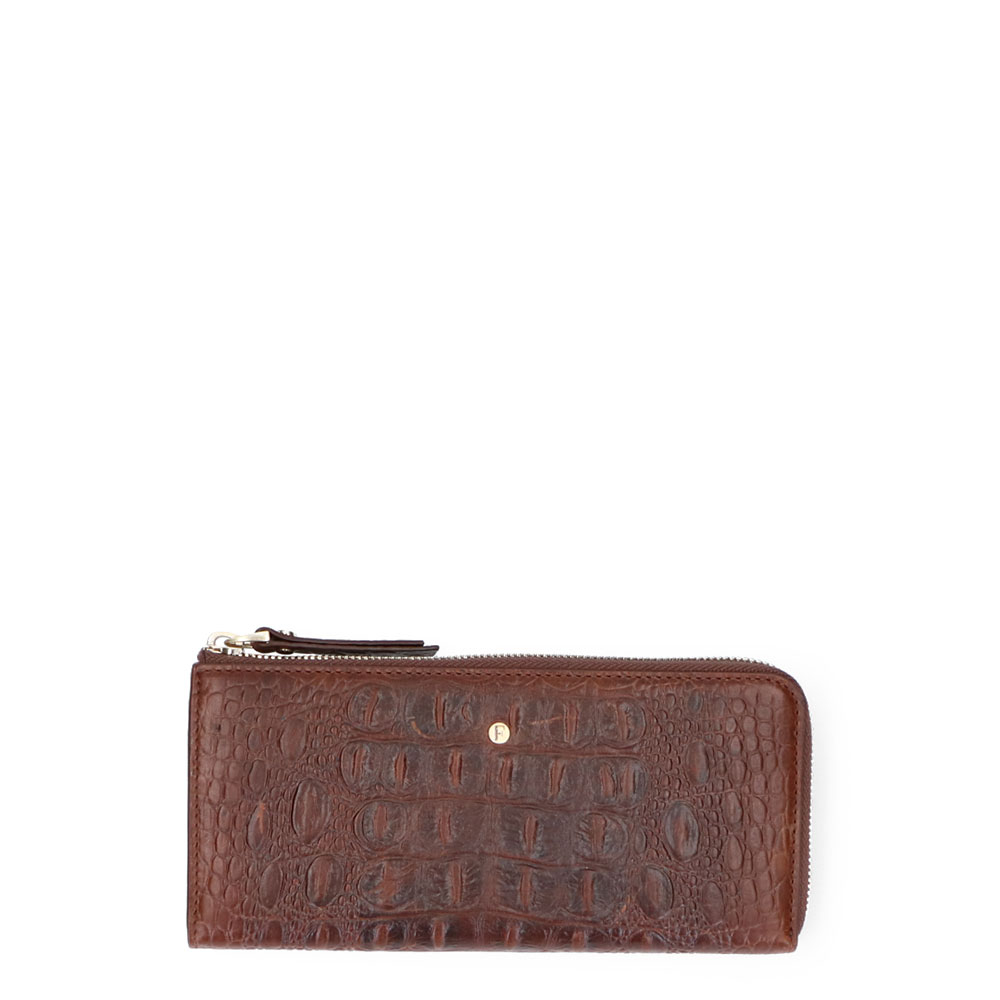 FMME Wallet Large Croco Brown FMME Wallet Large Croco Brown