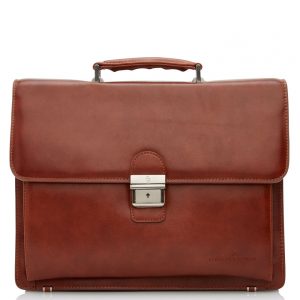 Castelijn & Beerens Realta RFID Laptoptas 13.3'' Cognac